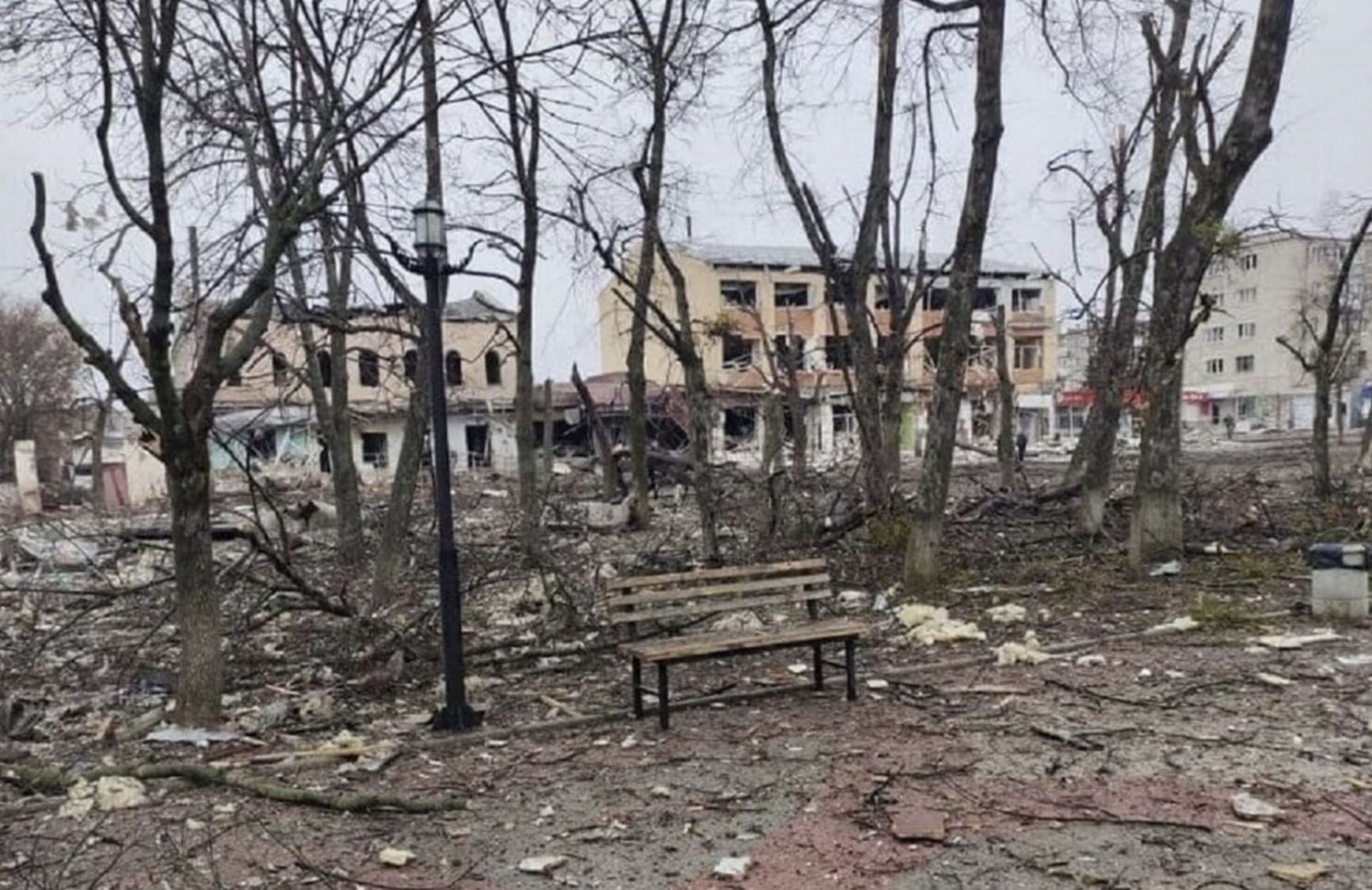 Izyum after de-occupation Photo: Ukrainian Ministry of Defense